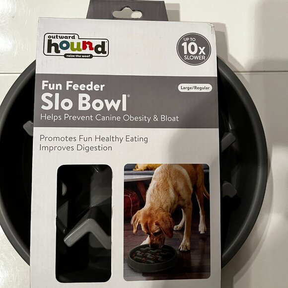 Fun Feeder Slo Bowl - Prevents Canine Obesity & Bloat (large/new) (dog bowl) - Picture 8 of 12